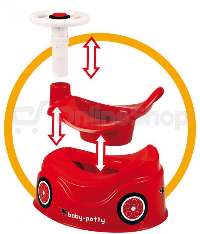 Nočník s volantem Big červený