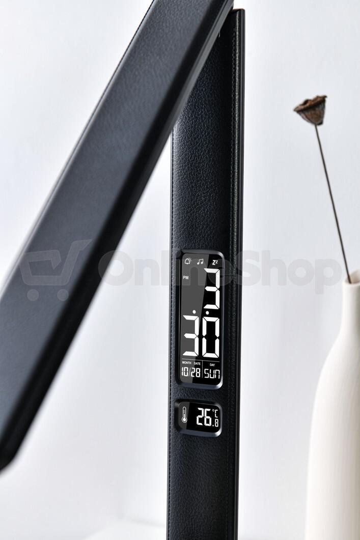 LED stolní lampička Immax KINGFISHER BLACK černá
