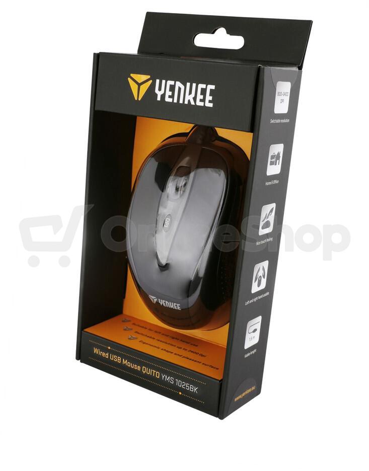 Počítačová myš Yenkee YMS 1025BK Myš USB Quito černá