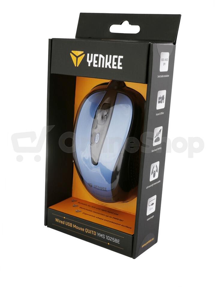 Počítačová myš Yenkee YMS 1025BE Myš USB Quito modrá