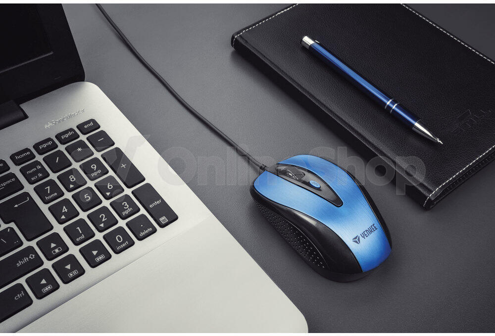 Počítačová myš Yenkee YMS 1025BE Myš USB Quito modrá