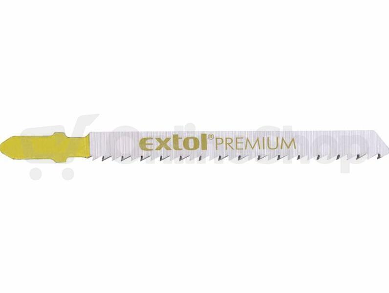 Plátky do přímočaré pily 5ks, 75x2,5mm, úchyt BOSCH, HCS EXTOL-PREMIUM