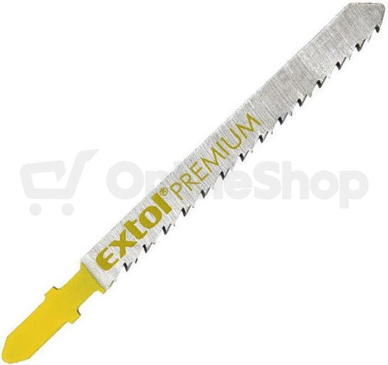 Plátky do přímočaré pily 5ks, 75x4,0mm, úchyt BOSCH, HCS EXTOL-PREMIUM