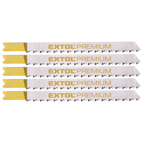 Pltky do pmoar pily 5ks, 75x2,5mm, chyt UNIVERSAL, HCS EXTOL-PREMIUM