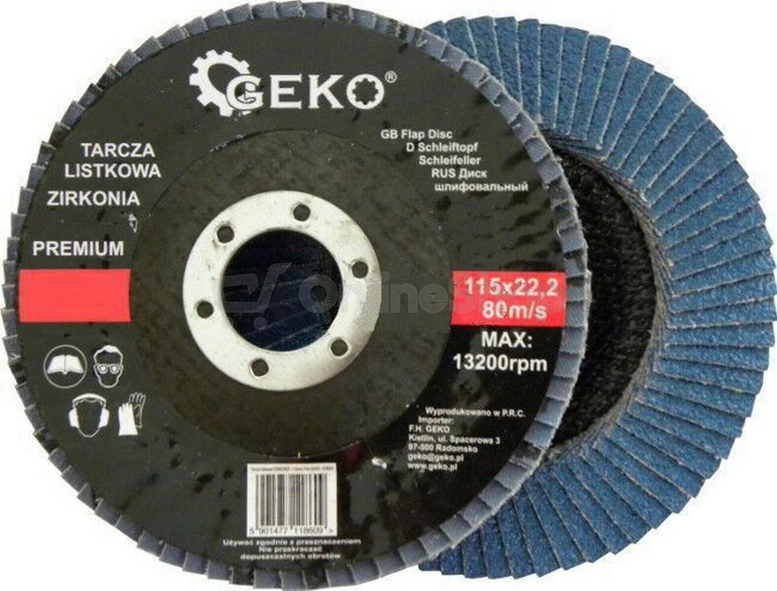 Lamelový kotouč, 125mm P60 GEKO