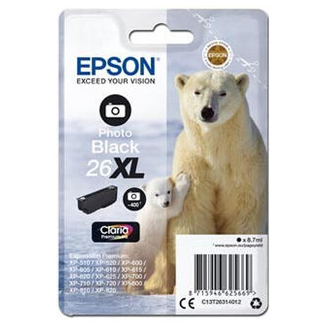 Epson Singlepack Photo Black 26XL Claria Prem Ink (foto 1)