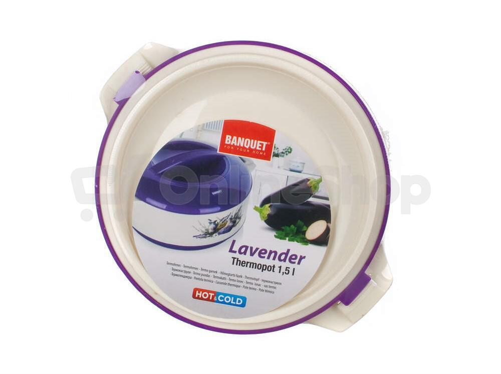 Termohrnec Banquet s poklicí LAVENDER 1,5 l