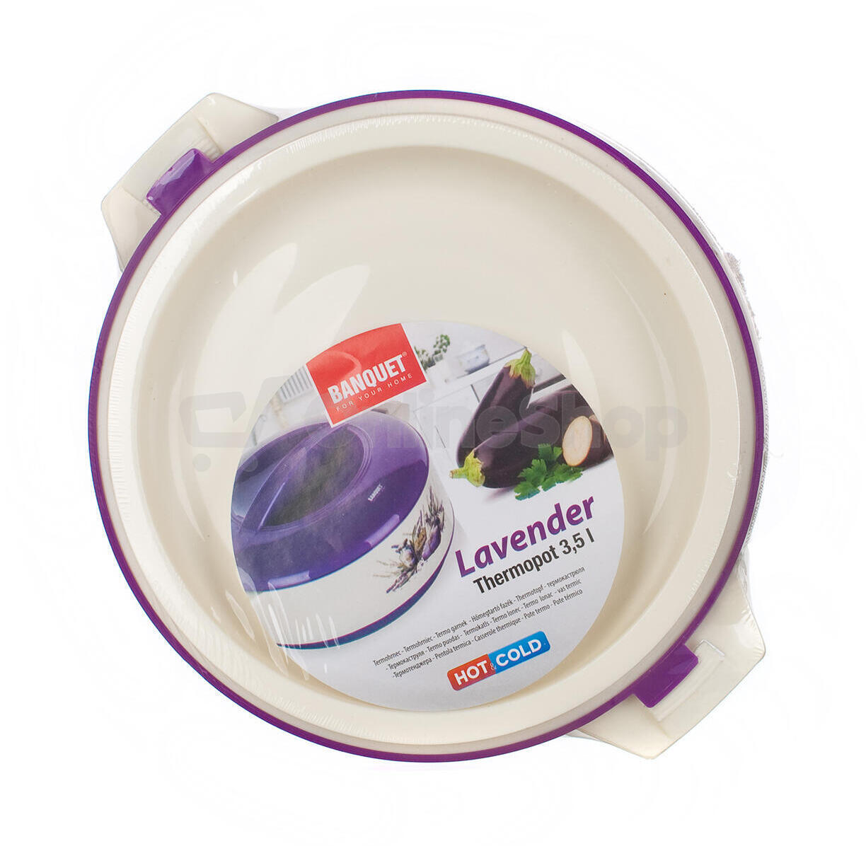 Termohrnec Banquet s poklicí LAVENDER 3,5 l