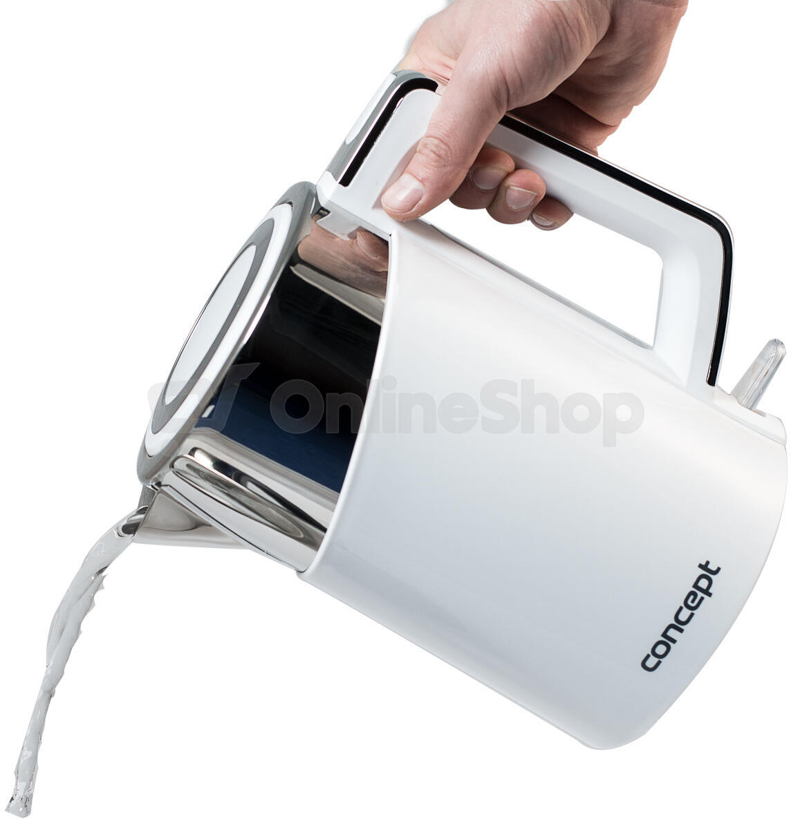 Rychlovarná konvice Concept RK3170 Cool Touch, 1,7l, bílá