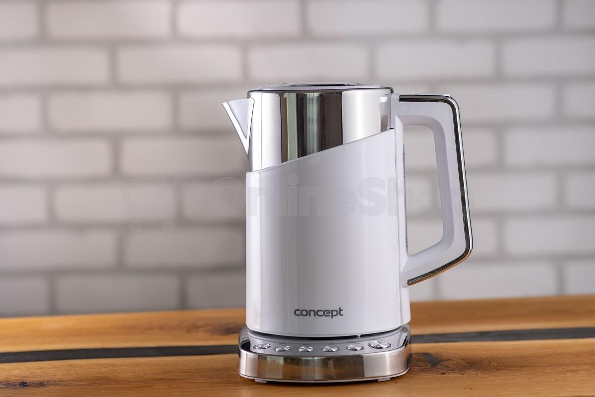 Rychlovarná konvice Concept RK3170 Cool Touch, 1,7l, bílá