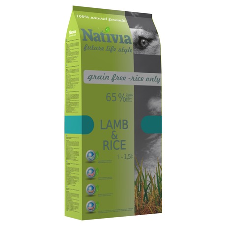 Nativia Dog Adult Lamb & Rice 15 kg