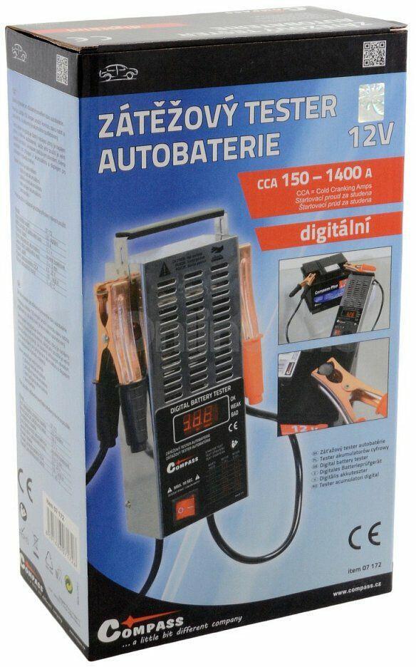 Tester autobaterie zátěžový COMPASS 07172 digitální