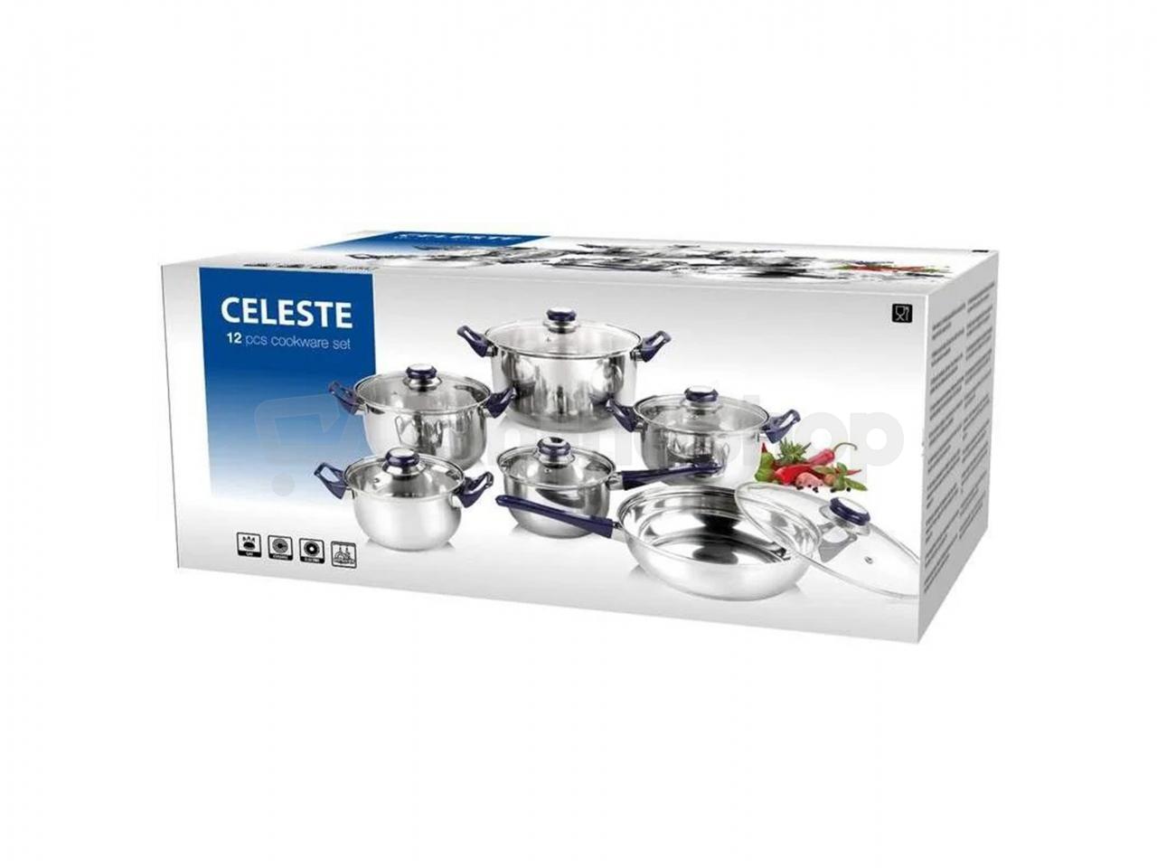 Banquet Sada ner.nád.CELESTE 12ks čirá