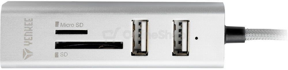 Čtečka karet Yenkee YHC 101SR USB COMBO HUB+čtečka