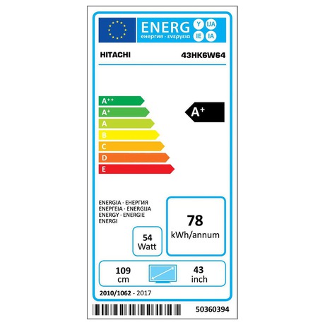 LED televize Hitachi 43HK6W64