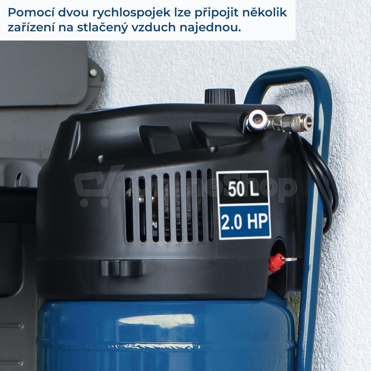 Bezolejový vertikální kompresor Scheppach HC 51 V