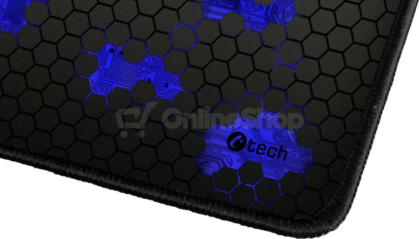 C-Tech ANTHEA, herní podložka, obšité okraje, modrá (GMP-01C-B)