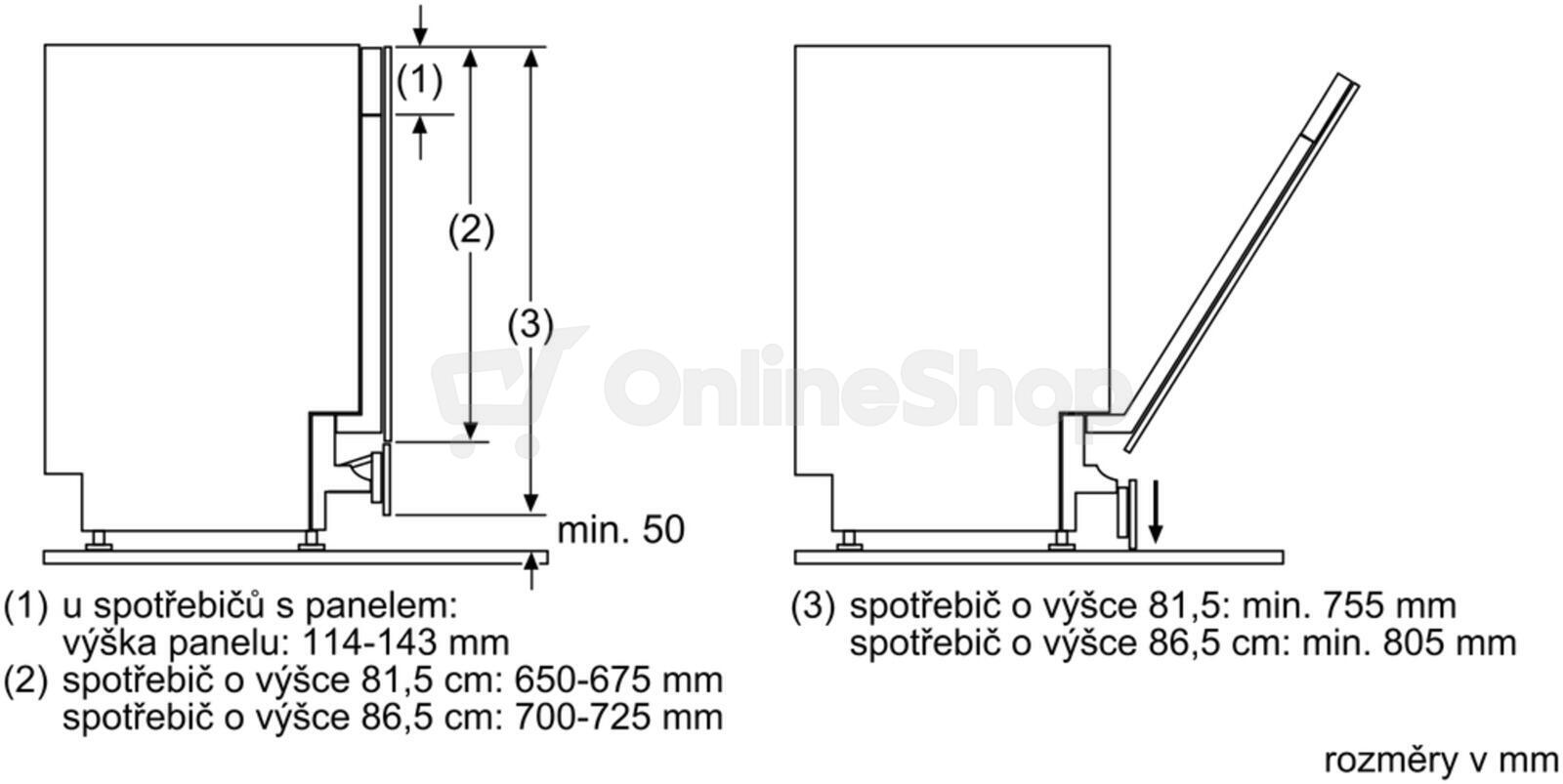 Bosch SMZ5003 Sklopné panty
