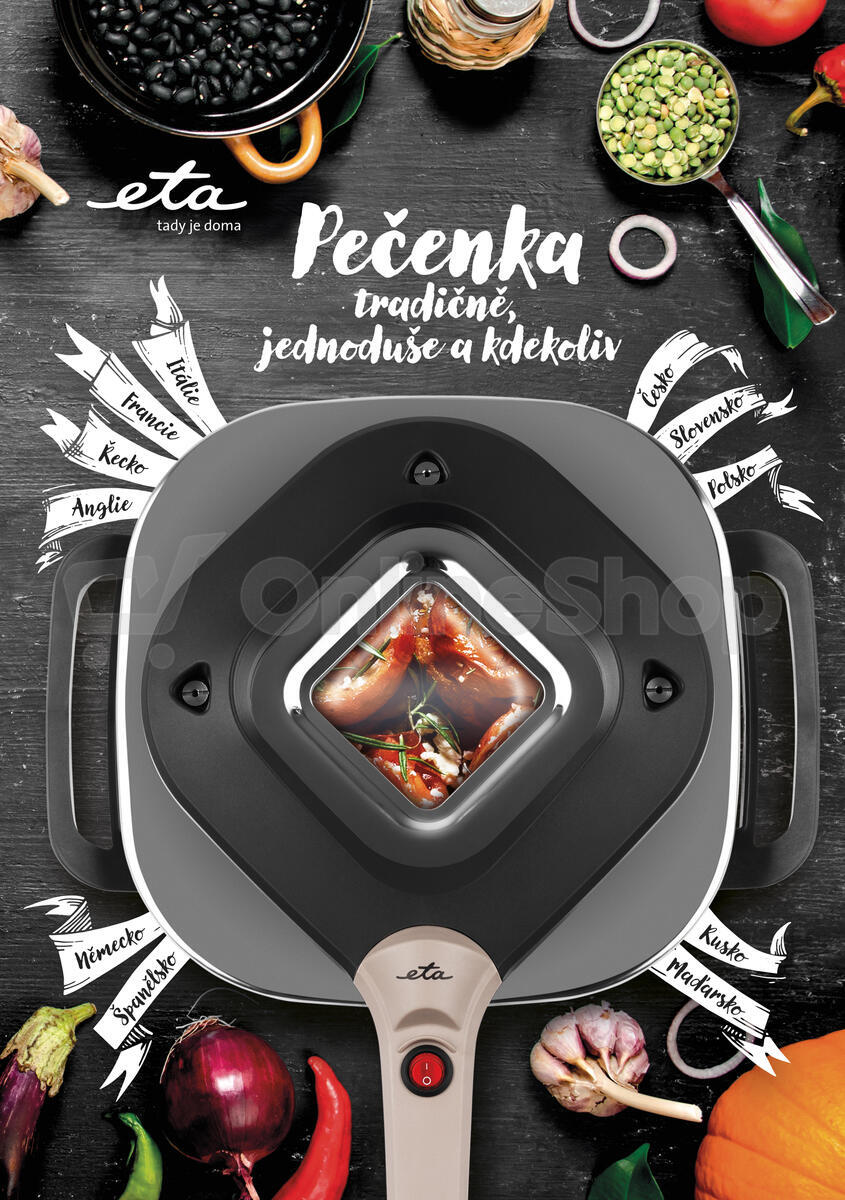 Elektrický pečicí hrnec ETA Pečenka MINI 1133 90000, černý