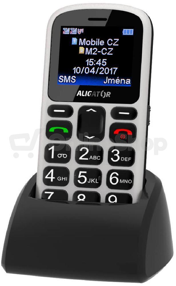ALIGATOR A321 Senior bílý + nabíjecí stojánek