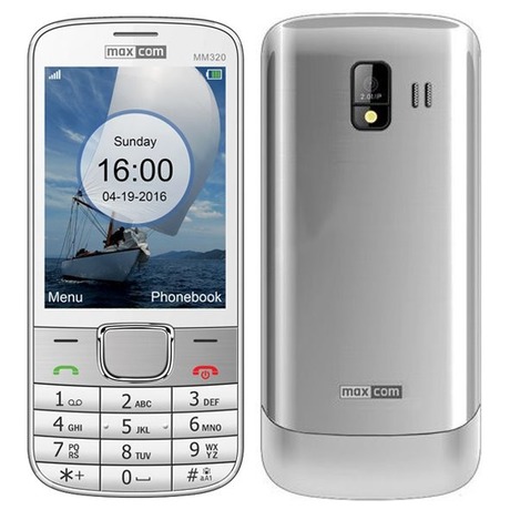 MAXCOM Classic MM320 SS&nbsp;gsm tel. White (foto 1)