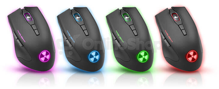 CONNECT IT BATTLE RNBW optická herní myš, vícebarevné podsvícení, USB (CI-1128)