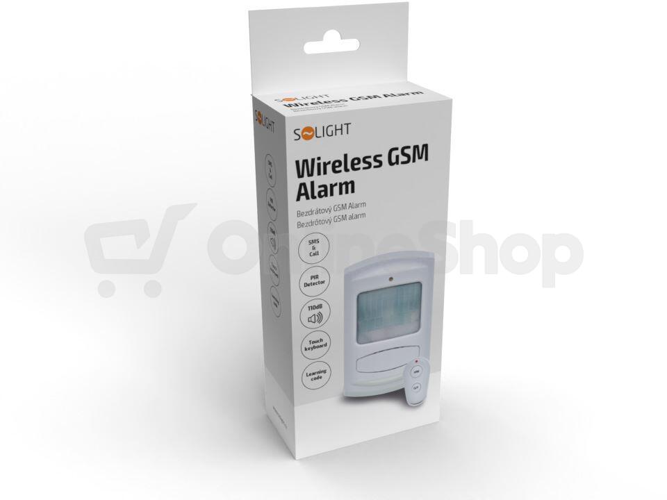 Solight GSM alarm, pohybový senzor, dálk. ovl., bílý
