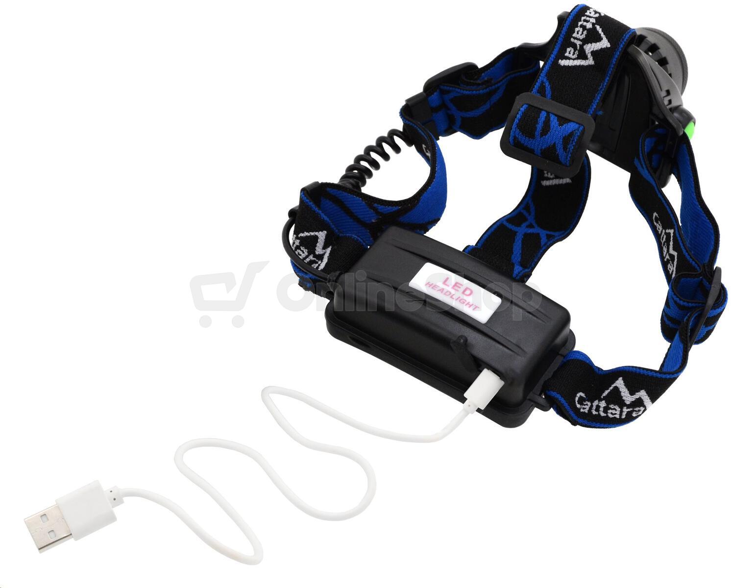 LED čelovka Cattara 570lm ZOOM nabíjecí