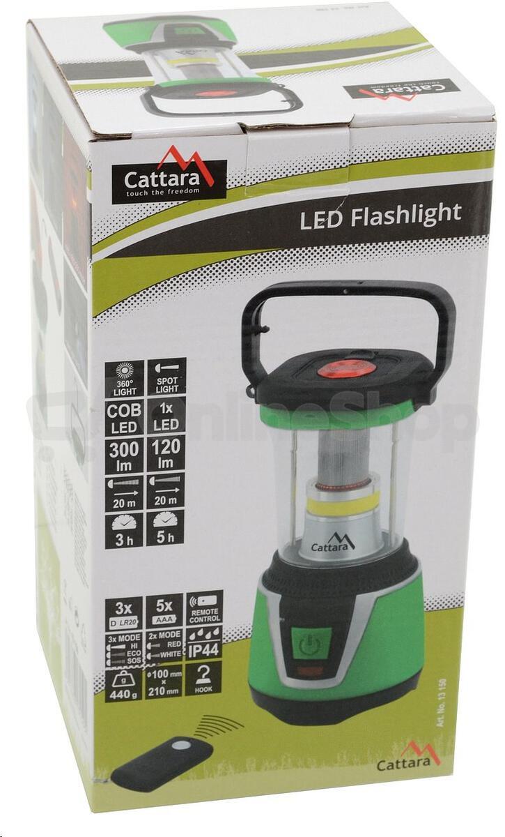 Svítilna LED 300lm CAMPING REMOTE CONTROL CATTARA