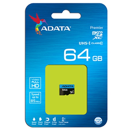 ADATA MicroSDXC 64GB UHS-I Class 10&nbsp;85/25MB/s (foto 1)