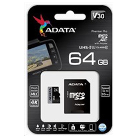 ADATA MicroSDHC 32GB U3 95MB/s + adapter