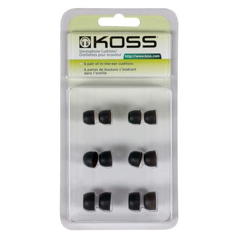 Náhradní silikonové koncovky Koss SILICON CUSH - černý - Koss SILICON CUSH -&nbsp;černý (foto 2)
