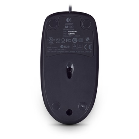 Myš Logitech M100 / optická / 2 tlačítka / 1000dpi - černá