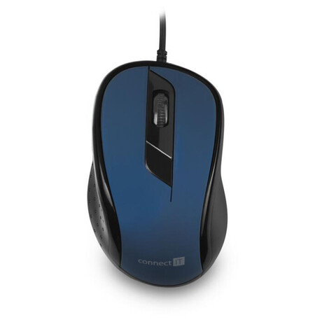 CONNECT IT&nbsp;Optická myš, ergonomická, USB, modrá (foto 1)