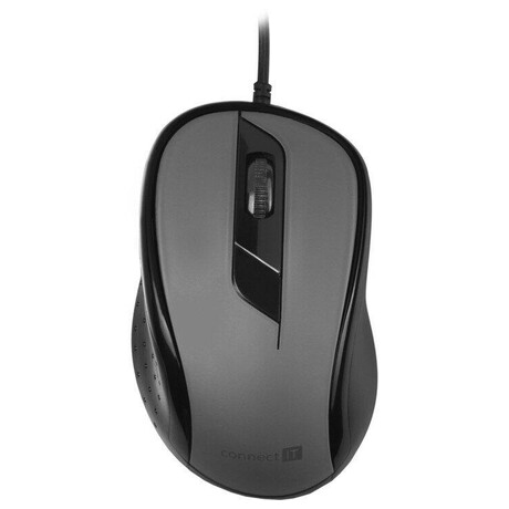 CONNECT IT&nbsp;Optická myš, ergonomická, USB, šedá (foto 1)