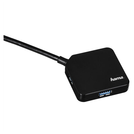 HAMA USB HUB/ 4&nbsp;porty/ USB 3.0/ černý (foto 2)
