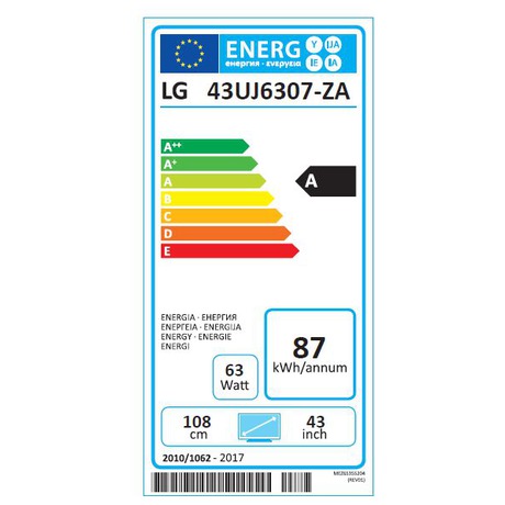 LED televize LG 43UJ6307