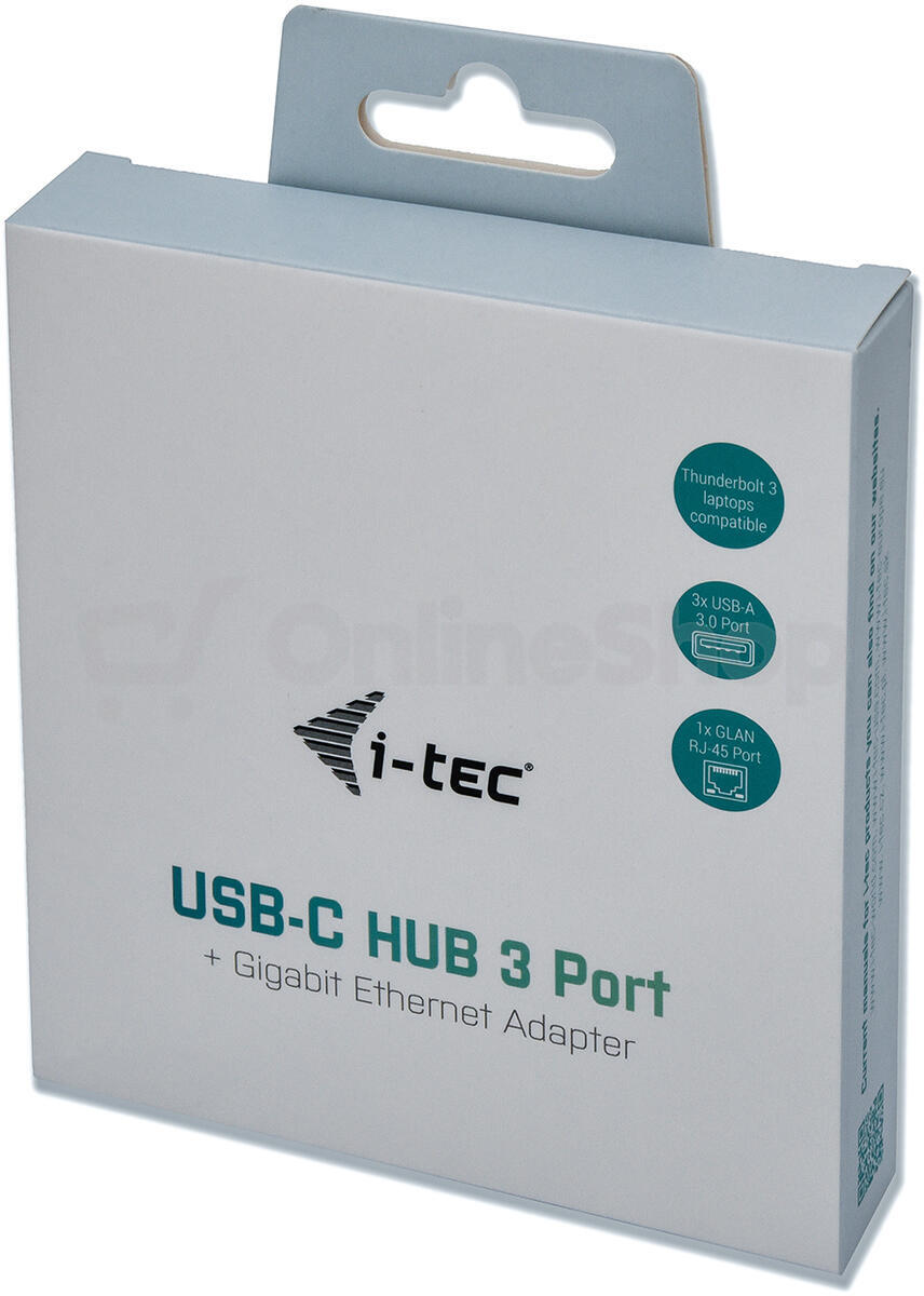 I-TEC USB-C Metal HUB 3 Port + Gigabit Ethernet (C31METALG3HUB)