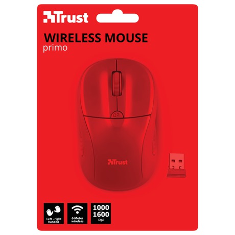 Trust Primo Wireless Mouse -&nbsp;matte red (foto 3)