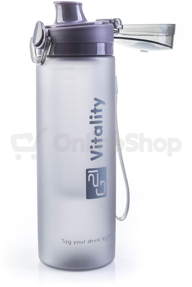 Láhev G21 na smoothie/juice, 600 ml, šedá-zmrzlá
