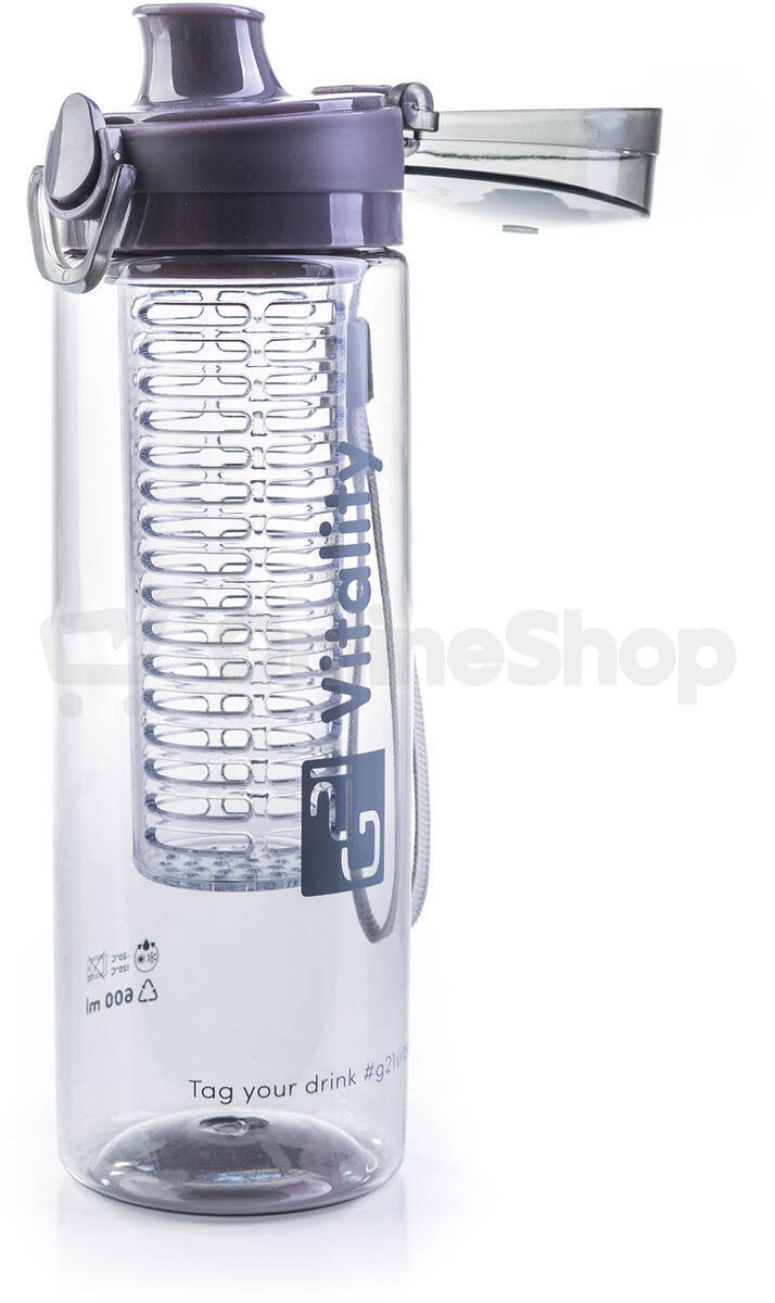Láhev G21 na smoothie/juice, 600 ml, šedá