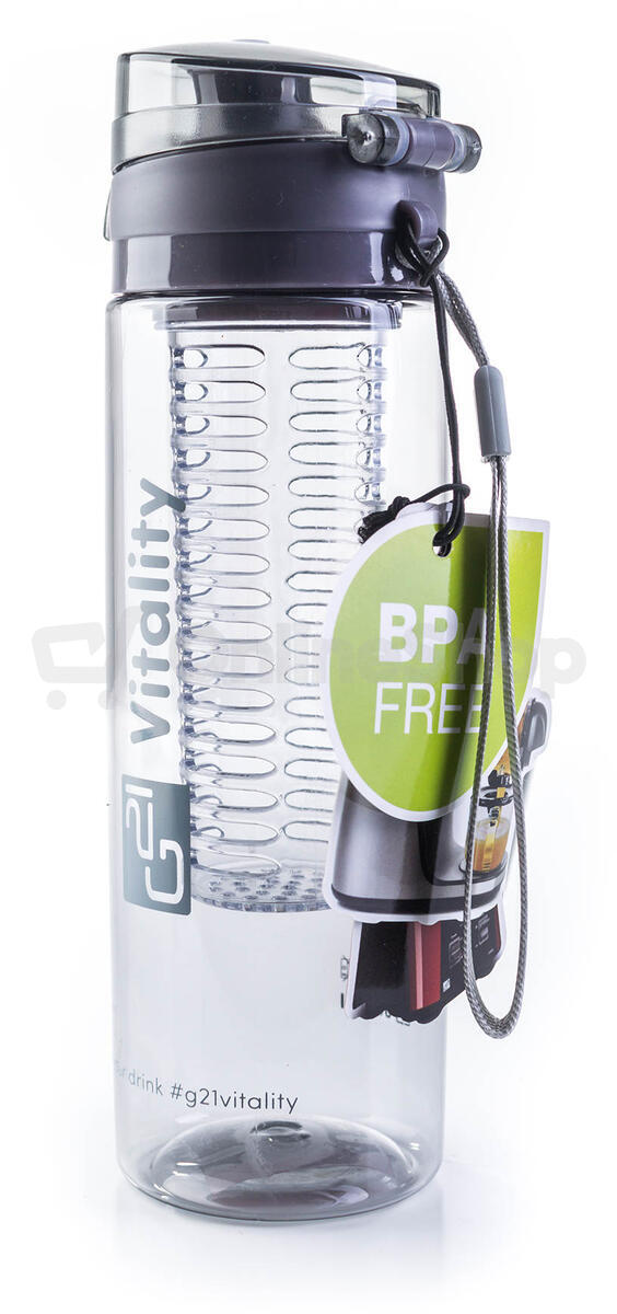Láhev G21 na smoothie/juice, 600 ml, šedá