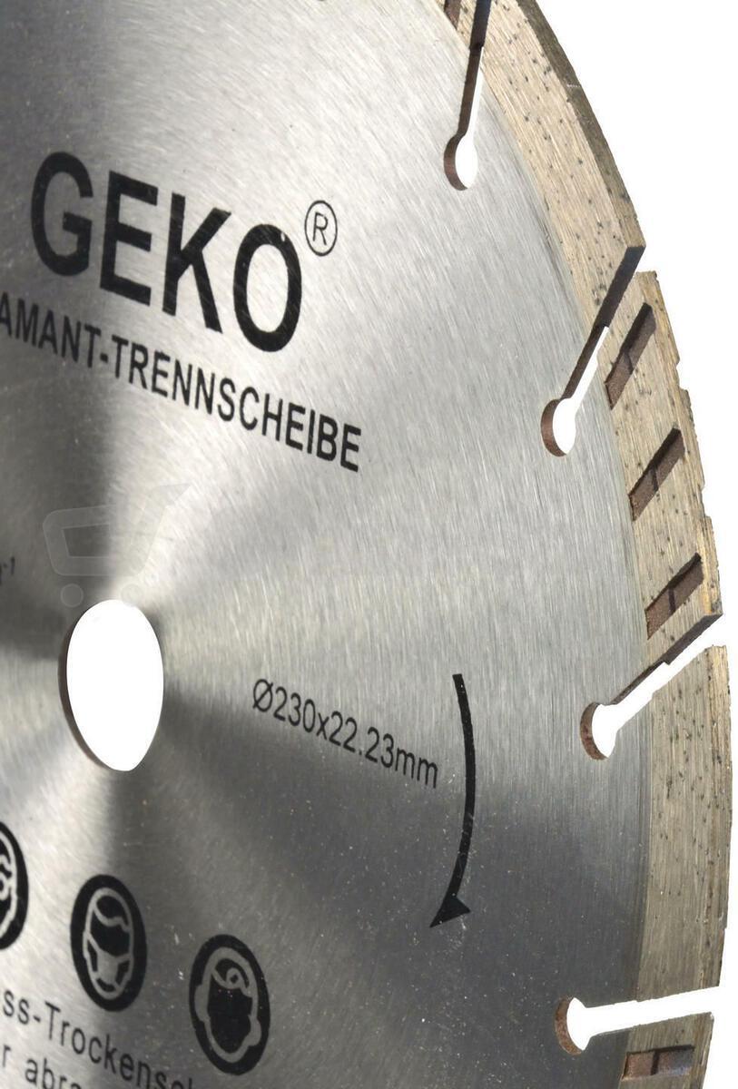 Kotouč diamantový řezný turbo-segmentový, 230x10x22mm GEKO