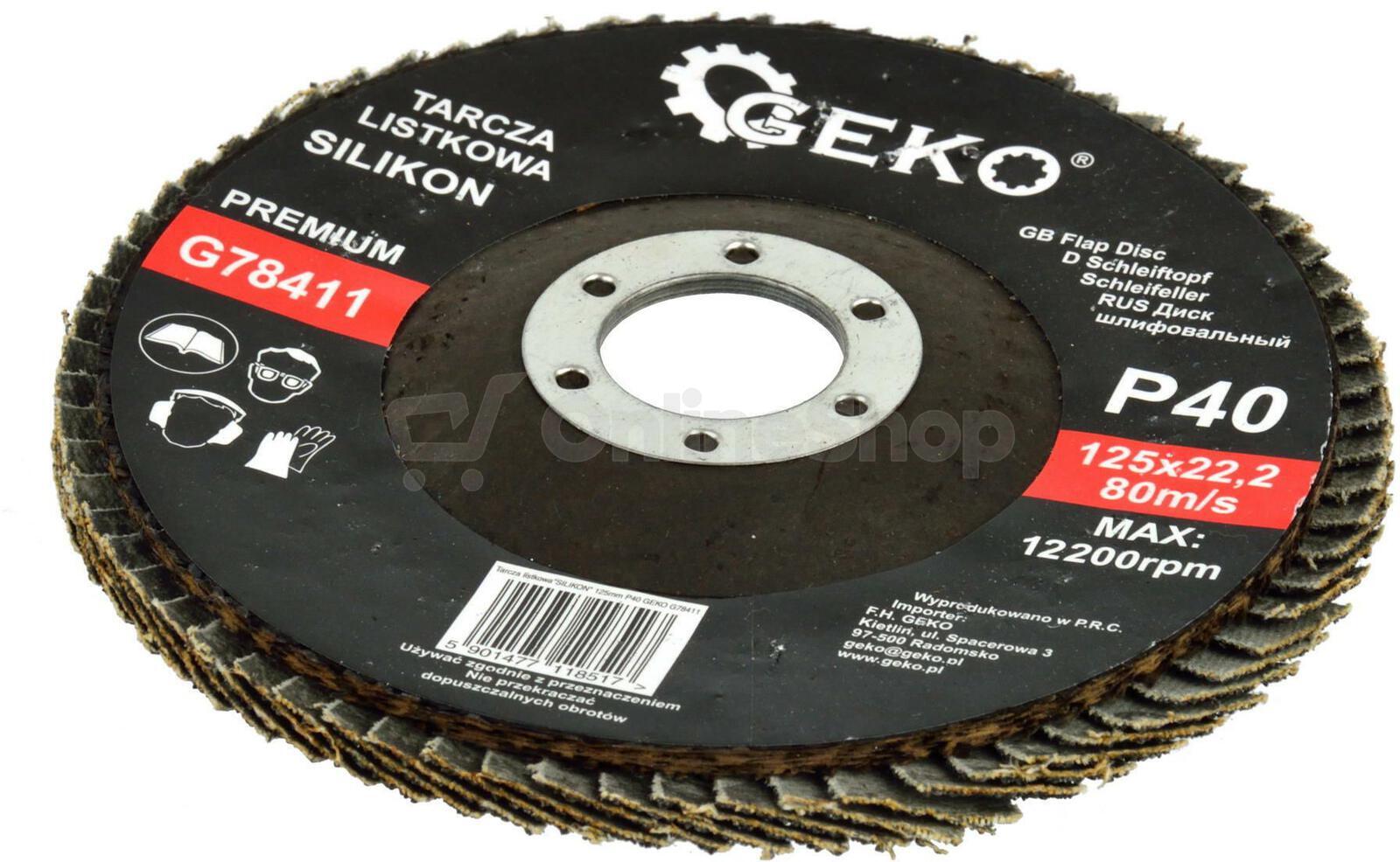 Lamelový kotouč 125mm, P40 GEKO