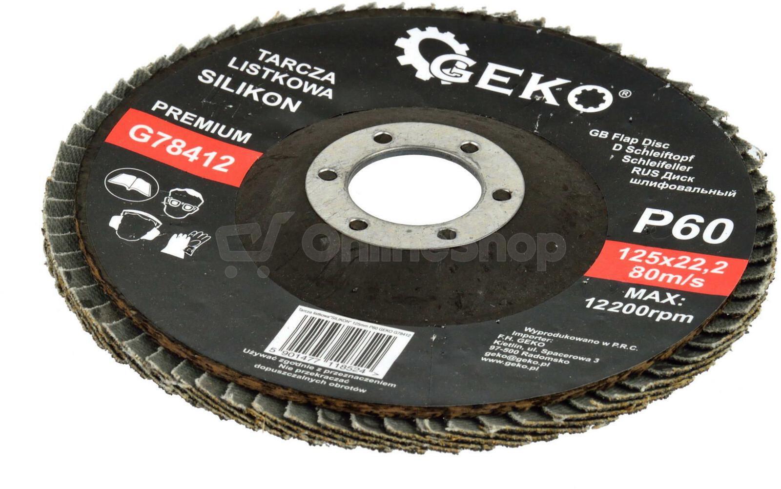 Lamelový kotouč 125mm, P60 GEKO