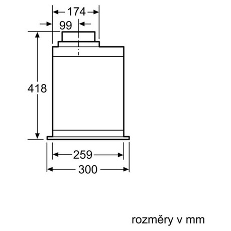 Odsava par Bosch DHL575C vestavn