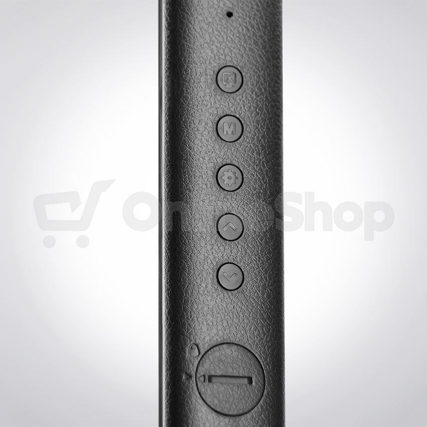 Stolní LED lampička Solight WO45-B, kůže, černá
