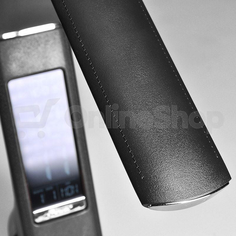 Stolní LED lampička Solight WO46-B, kůže, černá