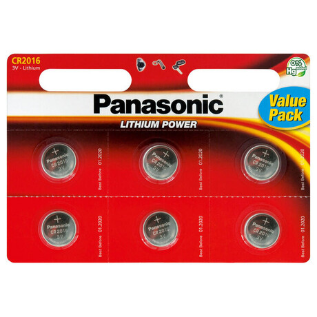 Baterie Panasonic CR-2016 6BP