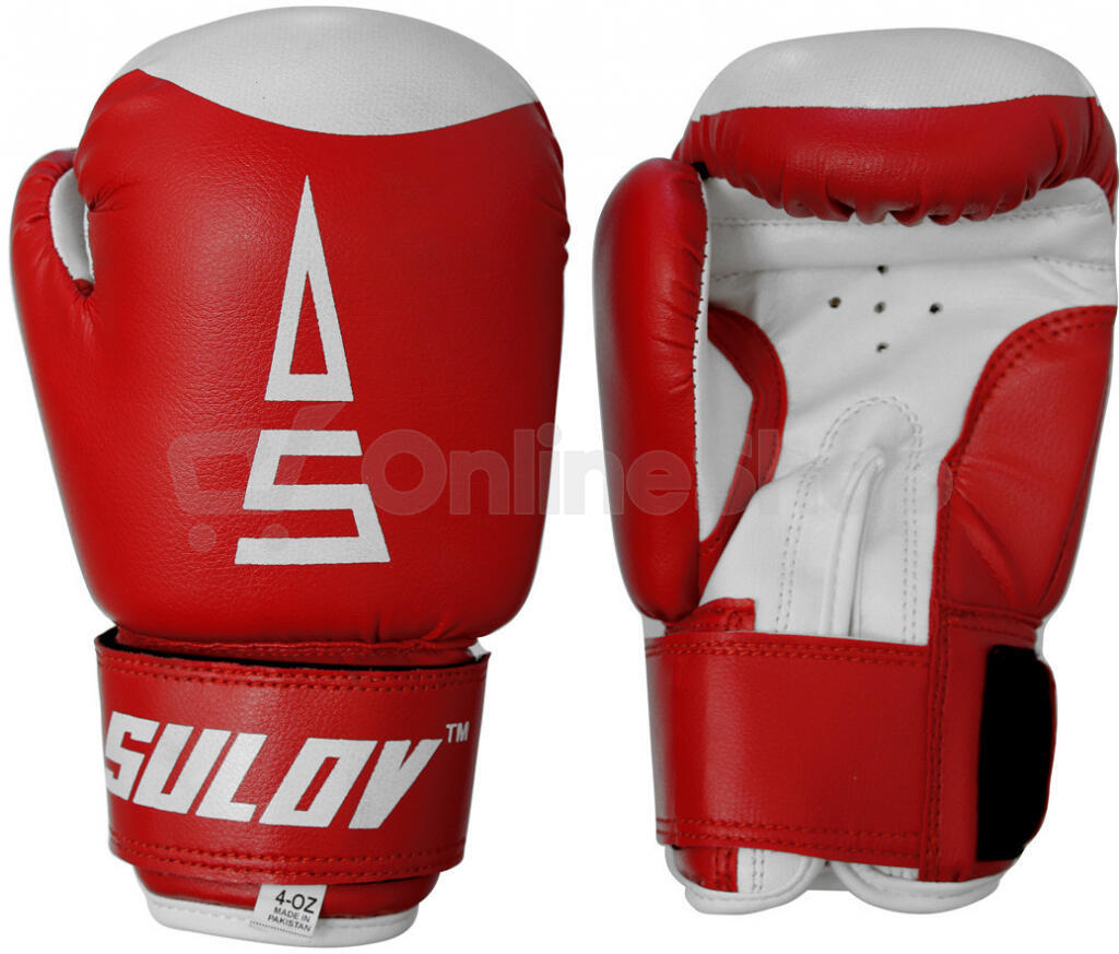 Box rukavice SULOV® PVC, 4oz, červené